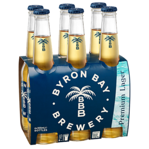 Byron Bay Premium Lager 6pk Stubbies