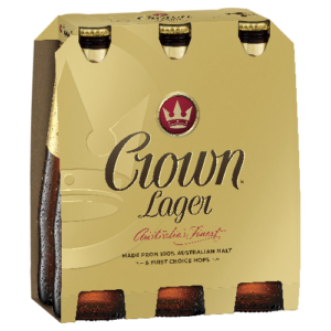 Crown Lager 6pk Stubbies