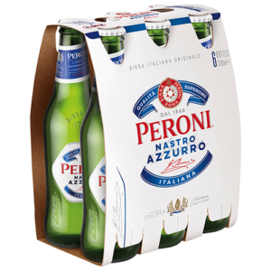 Peroni Nastro Azzuro 6pk Stubbies