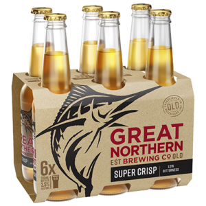 Great Northern Super Crisp 6pk Stubbies