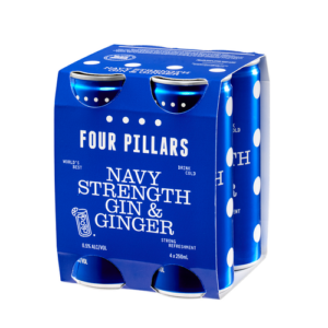 Four Pillars Navy Strength & Ginger 4pk Cans