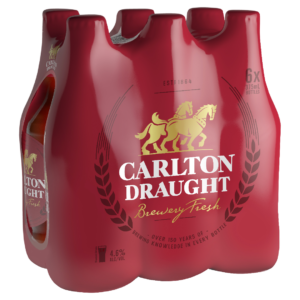 Carlton Draught 6pk Stubbies