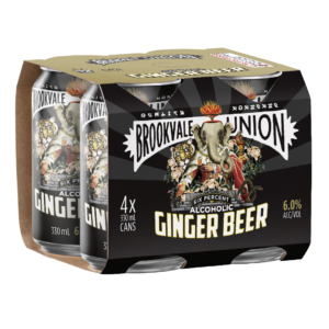 Brookvale Union Ginger Beer 6% 4pk Cans