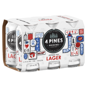 4 Pines Japanese Lager 6pk Cans