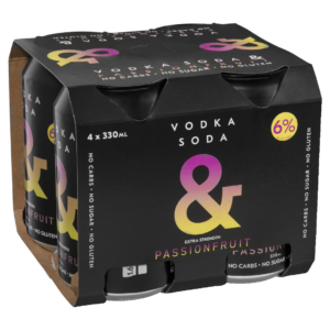 Ampersand Vodka & 6% Passionfruit 4pk